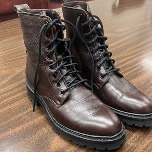 Frye “Julie” combat Moro boots, Brown Size 7 1/2
